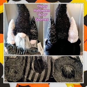Halloween/BOO Gnome, NWT, Plush Trio, By: Gnome For Your Home 👻🎃